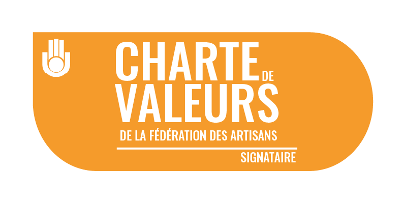 Logo Charte de valeurs de la Fédération des Artisans
